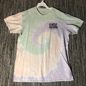 Simply Southern Tie Dye Medium Blessed Are The Peacemakers T Shirt Preowned
